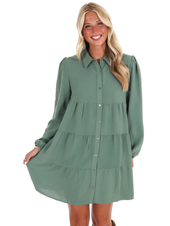 Morning Light Button Down Dress