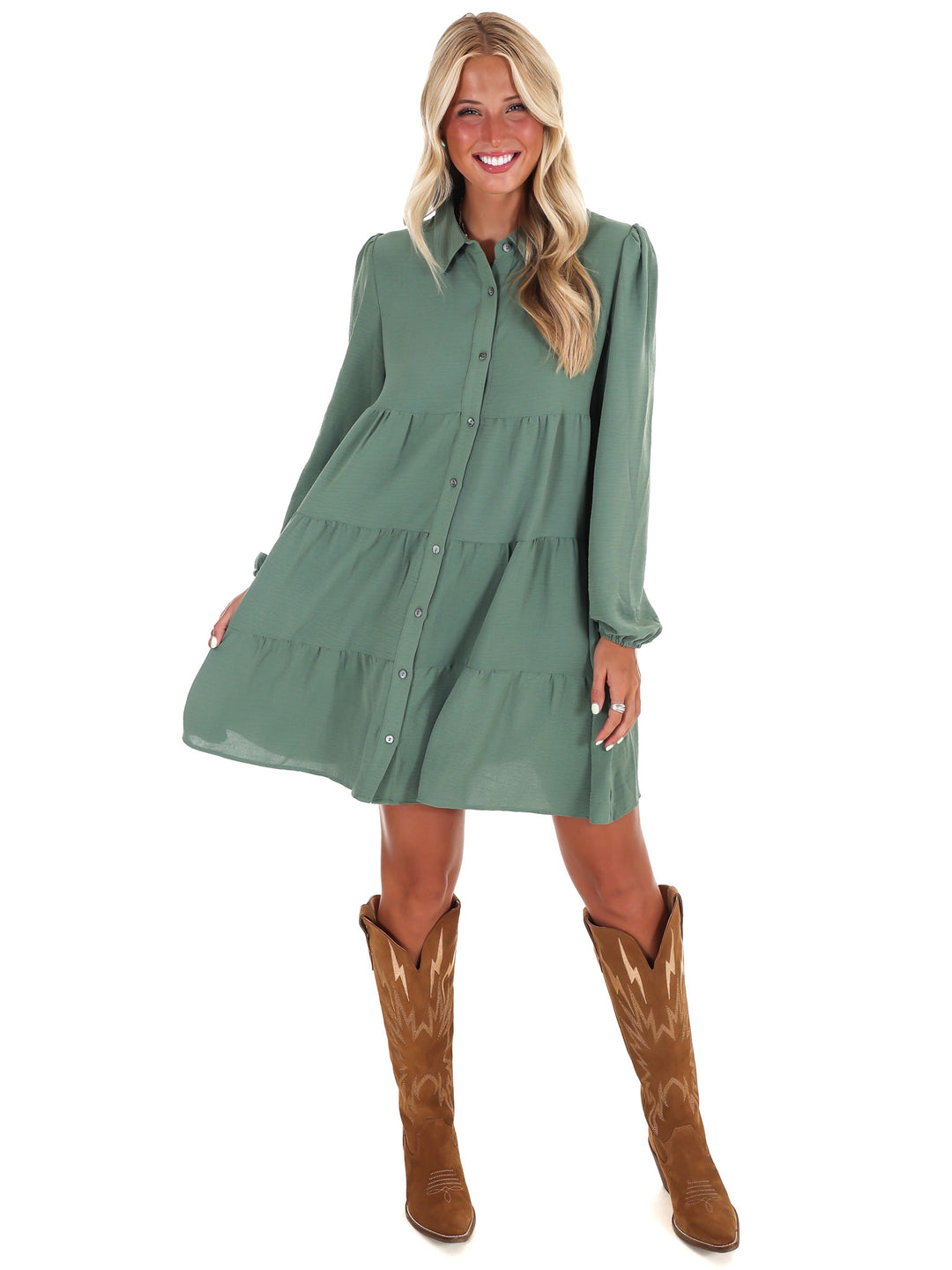 Morning Light Button Down Dress