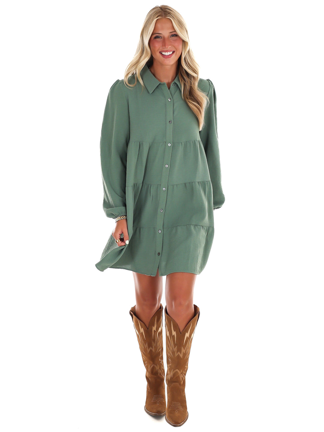 Morning Light Button Down Dress