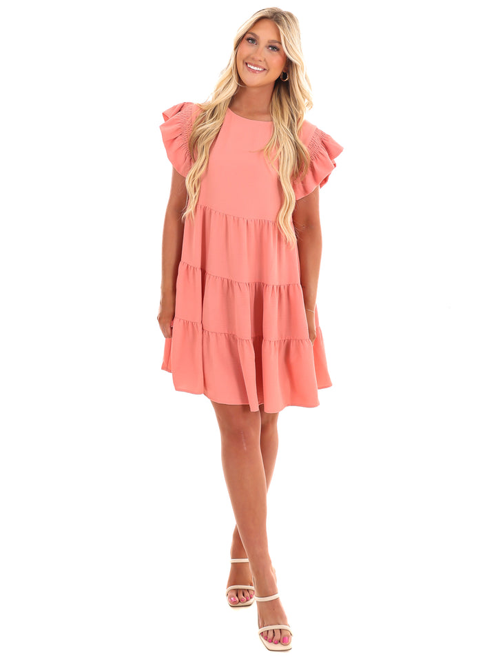 Time for Brunch Ruffle Mini Dress