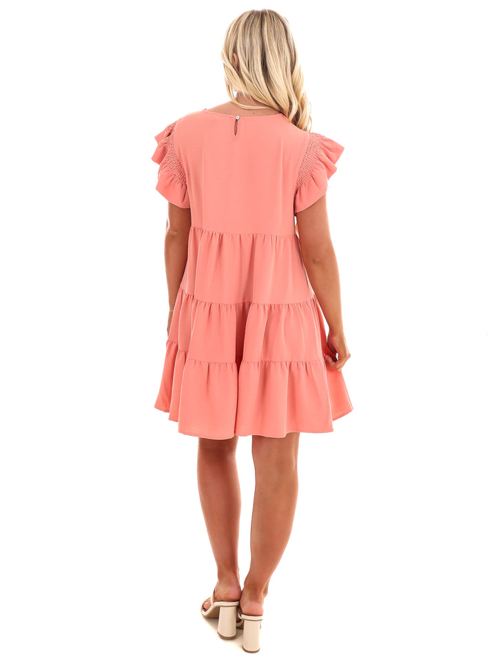 Time for Brunch Ruffle Mini Dress