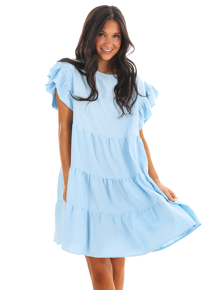 Time for Brunch Ruffle Mini Dress