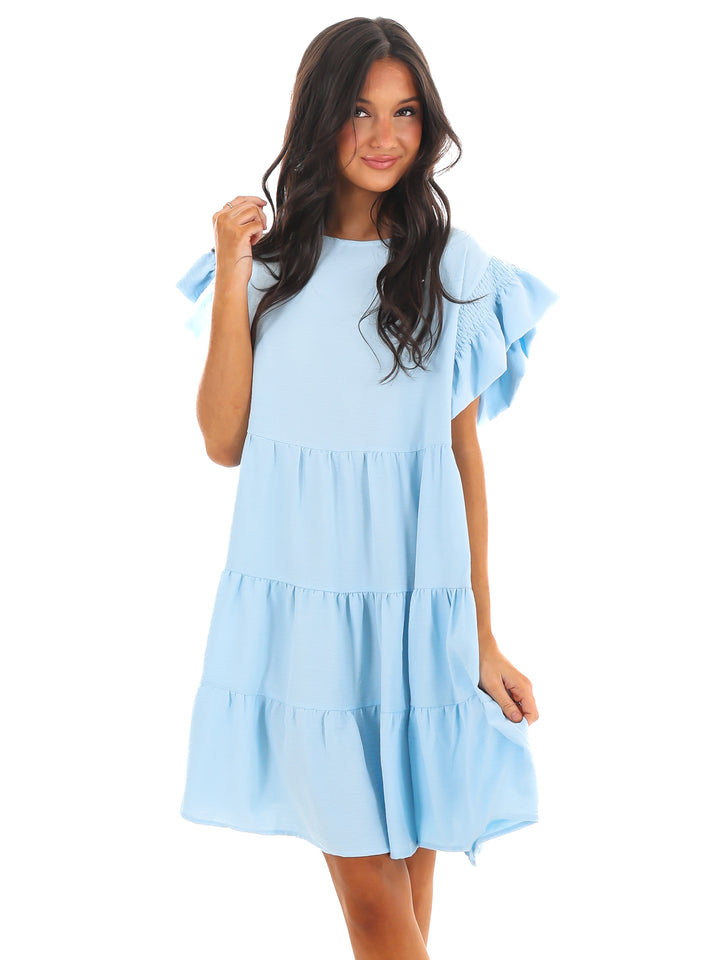 Time for Brunch Ruffle Mini Dress