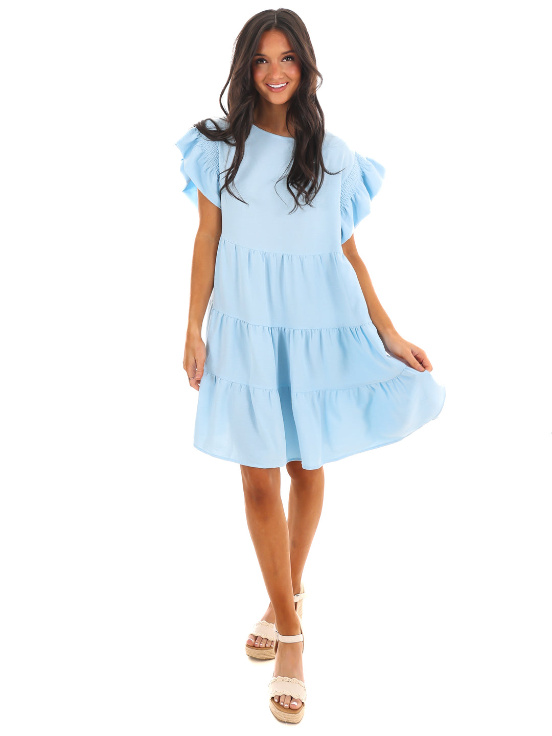Time for Brunch Ruffle Mini Dress