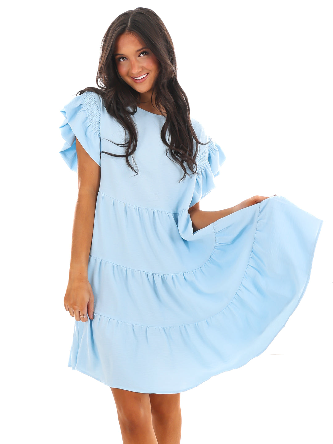 Time for Brunch Ruffle Mini Dress