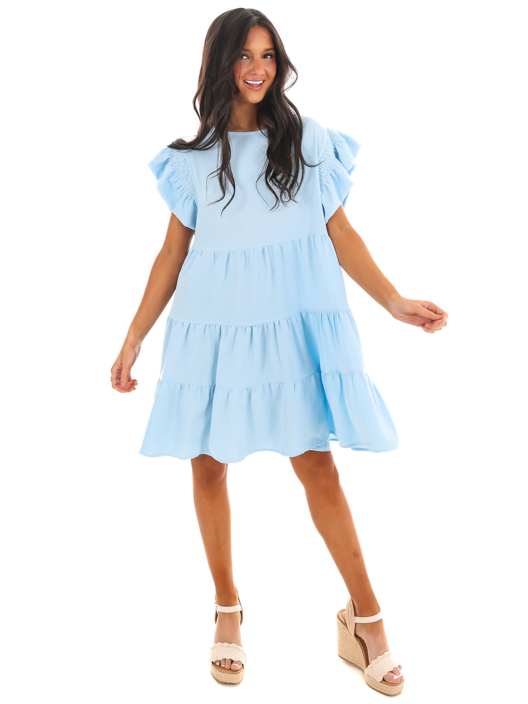 Time for Brunch Ruffle Mini Dress