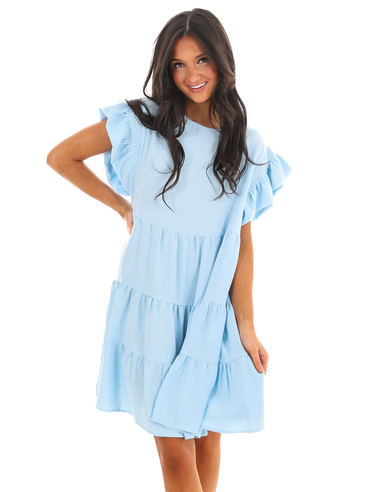 Time for Brunch Ruffle Mini Dress