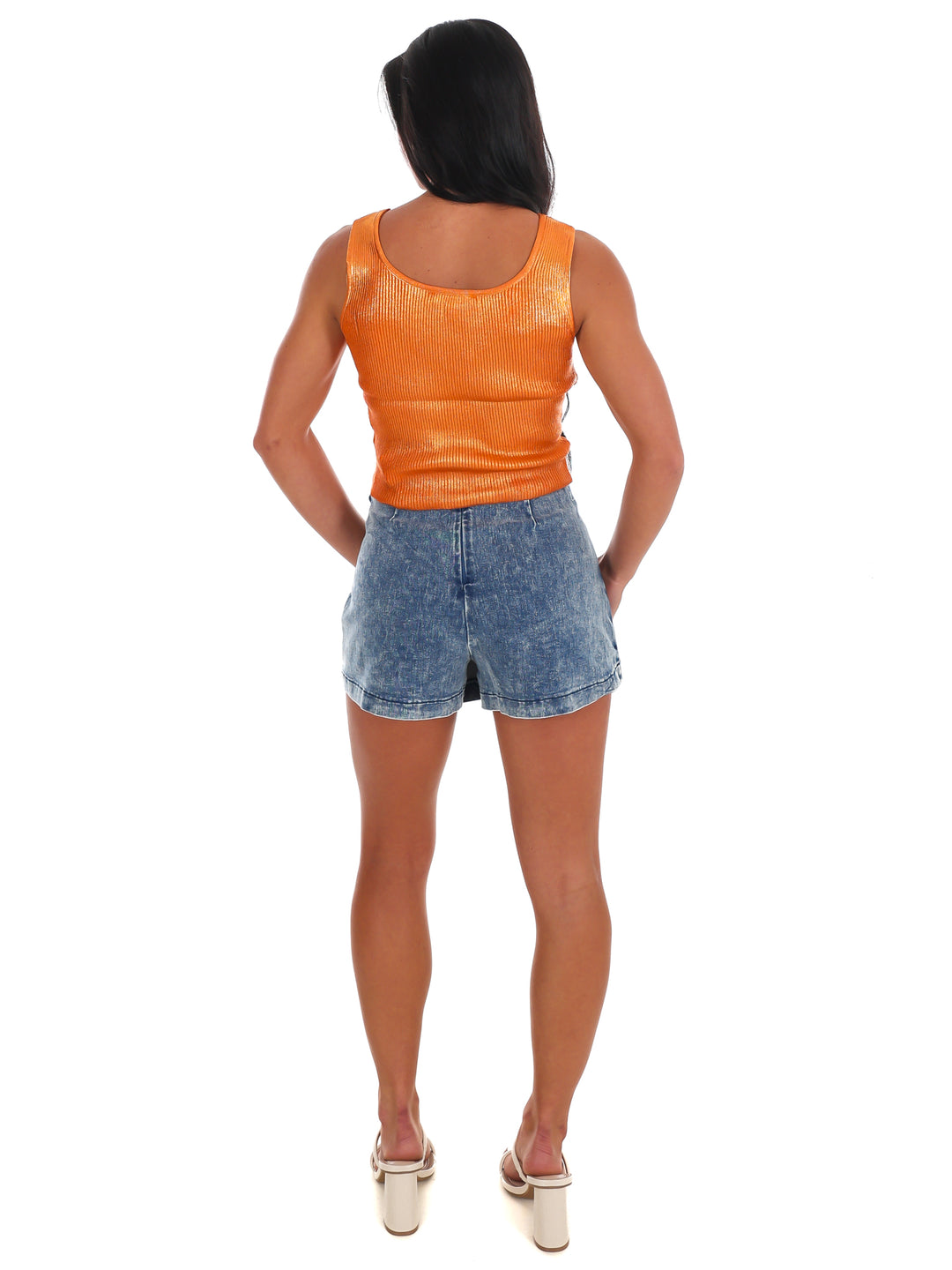 Be A Winner Metallic Sweater Top