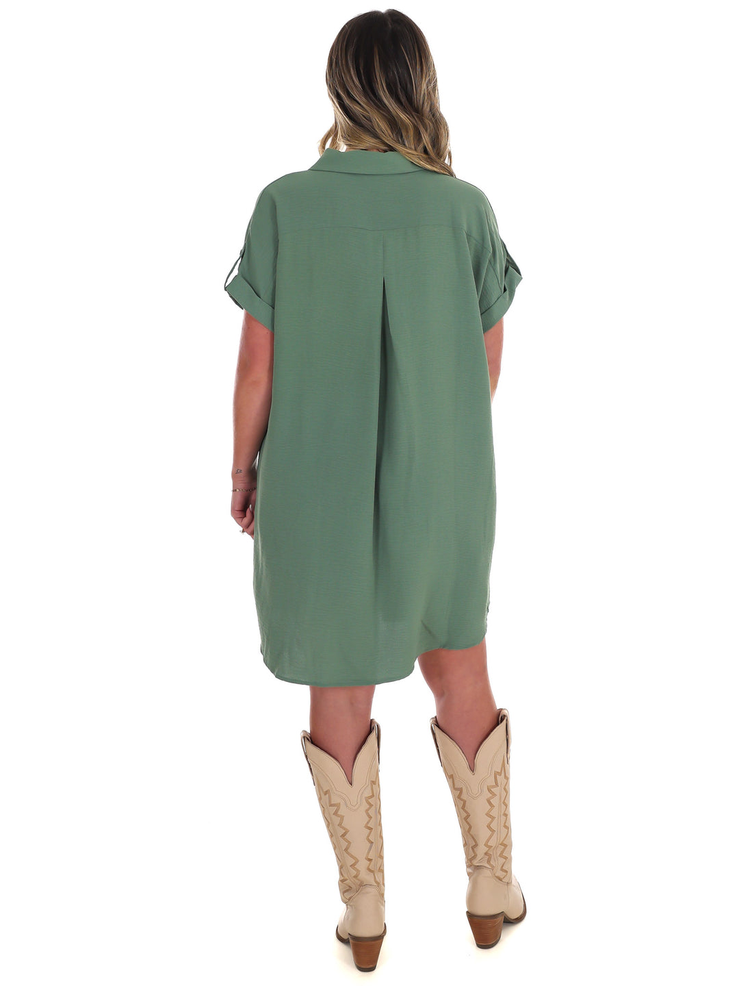 All the Reason Button Up Shirt Dress