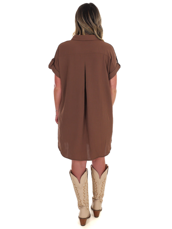 All the Reason Button Up Shirt Dress