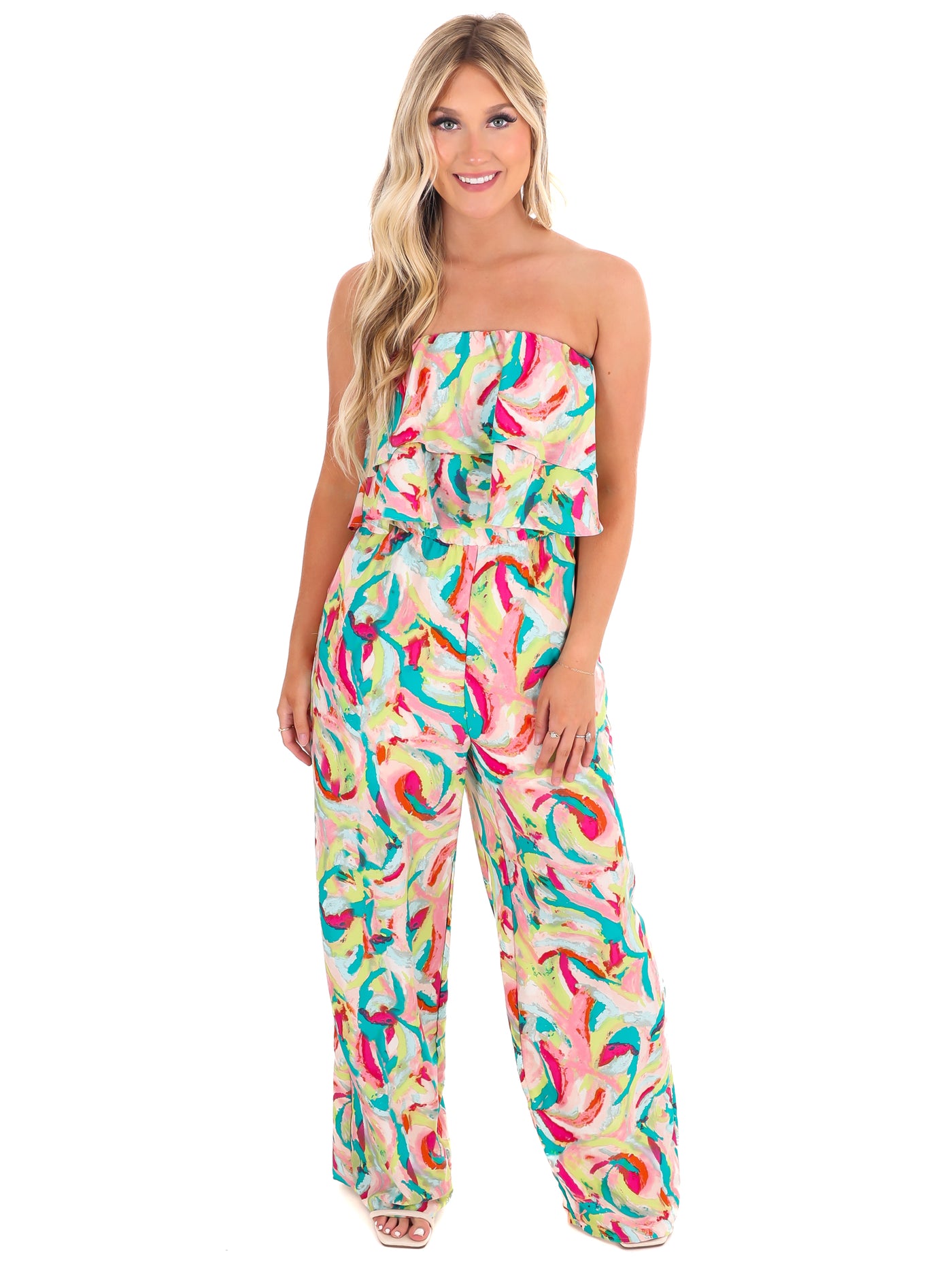Eyes on You Print Jumpsuit