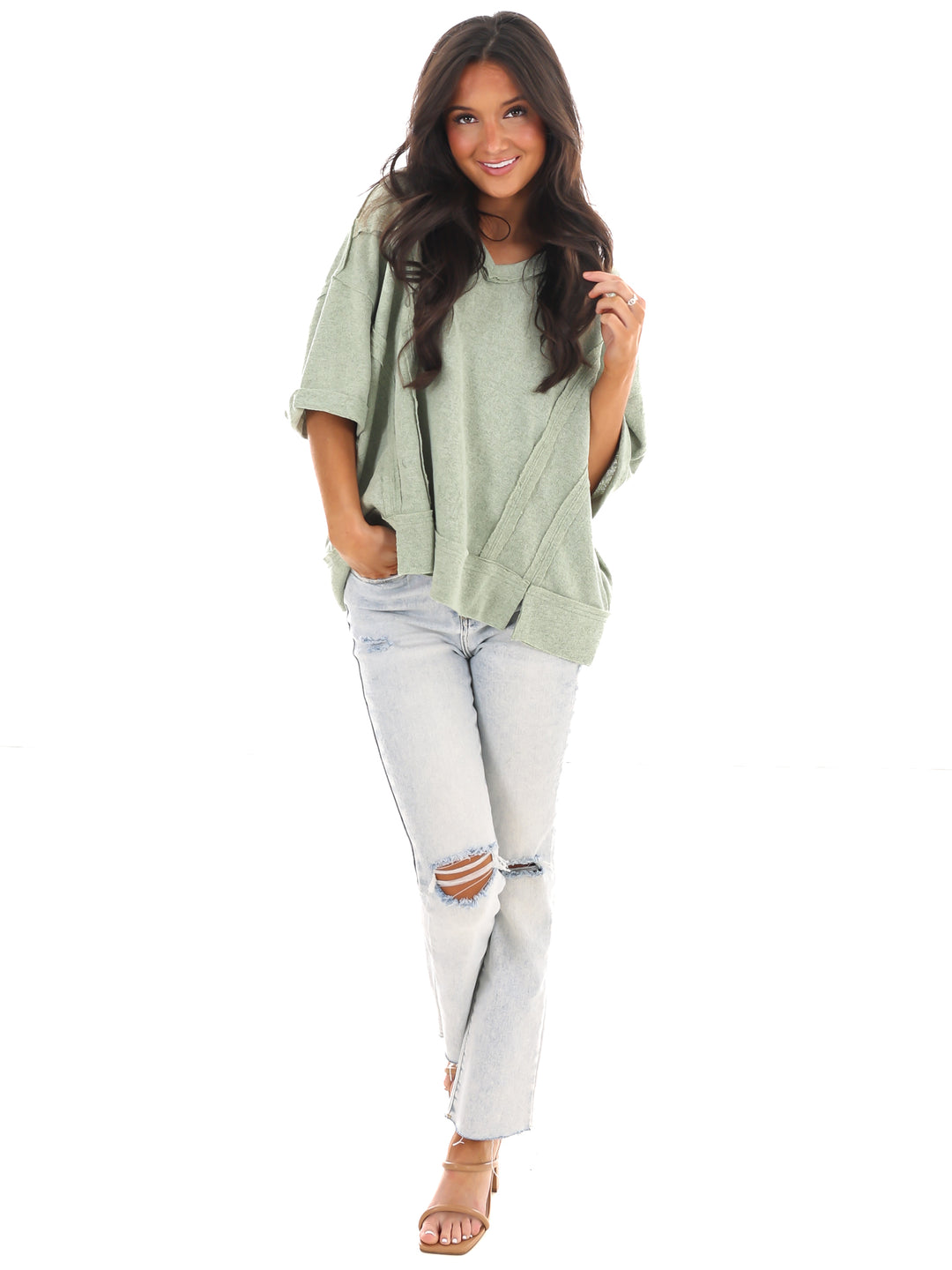 Not Over Yet V-Neck Top
