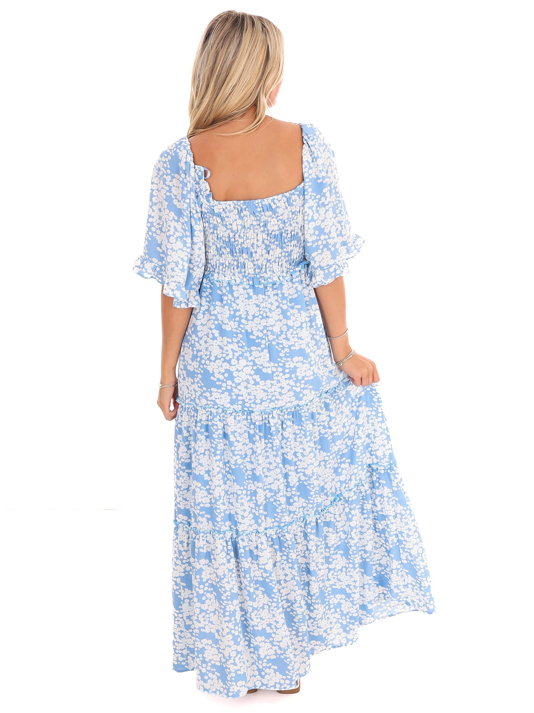 Make Me Smile V-Neck Maxi Dress