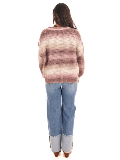 Blissful Comfort Ombre Stripe Sweater