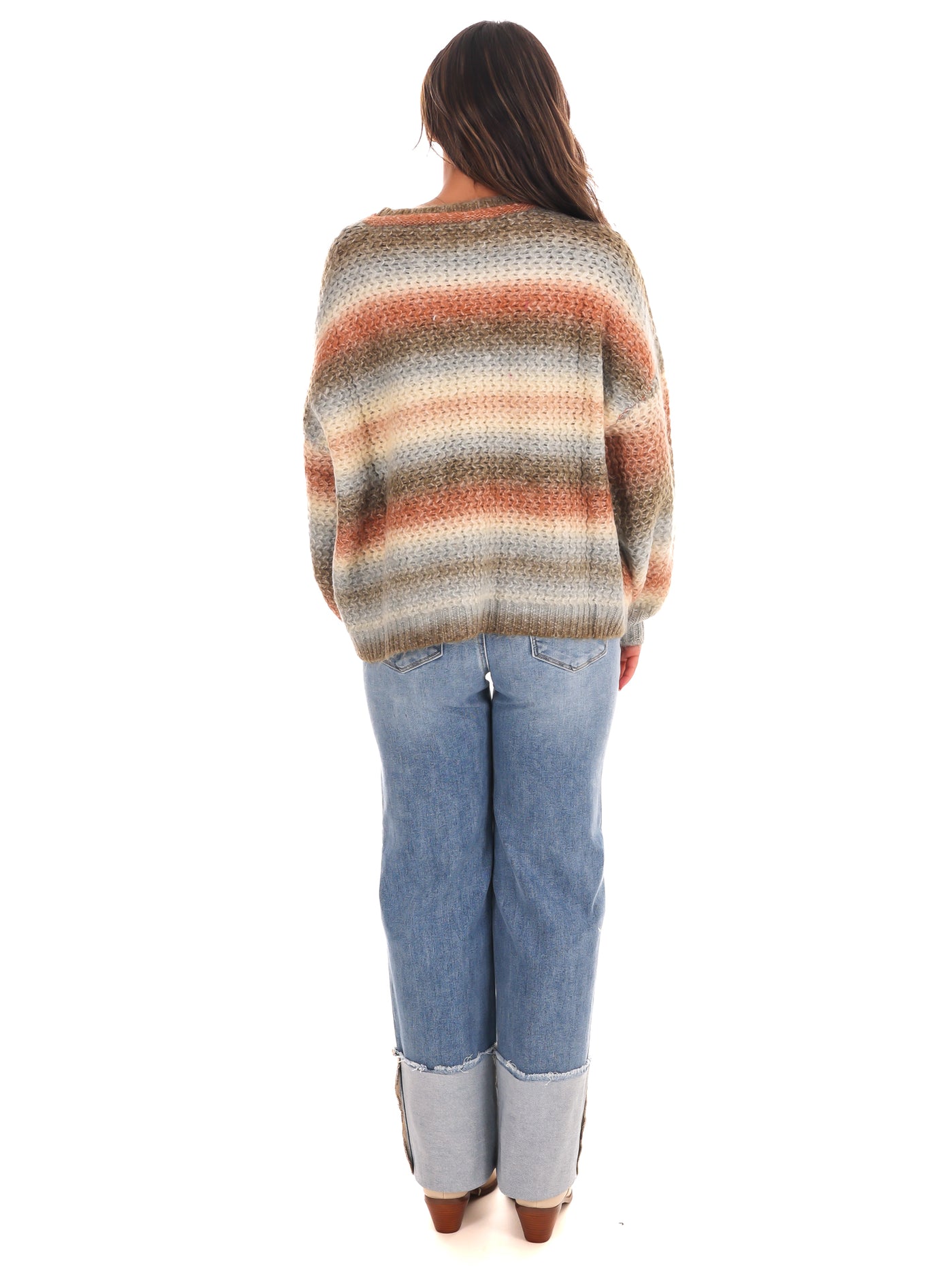 Blissful Comfort Ombre Stripe Sweater