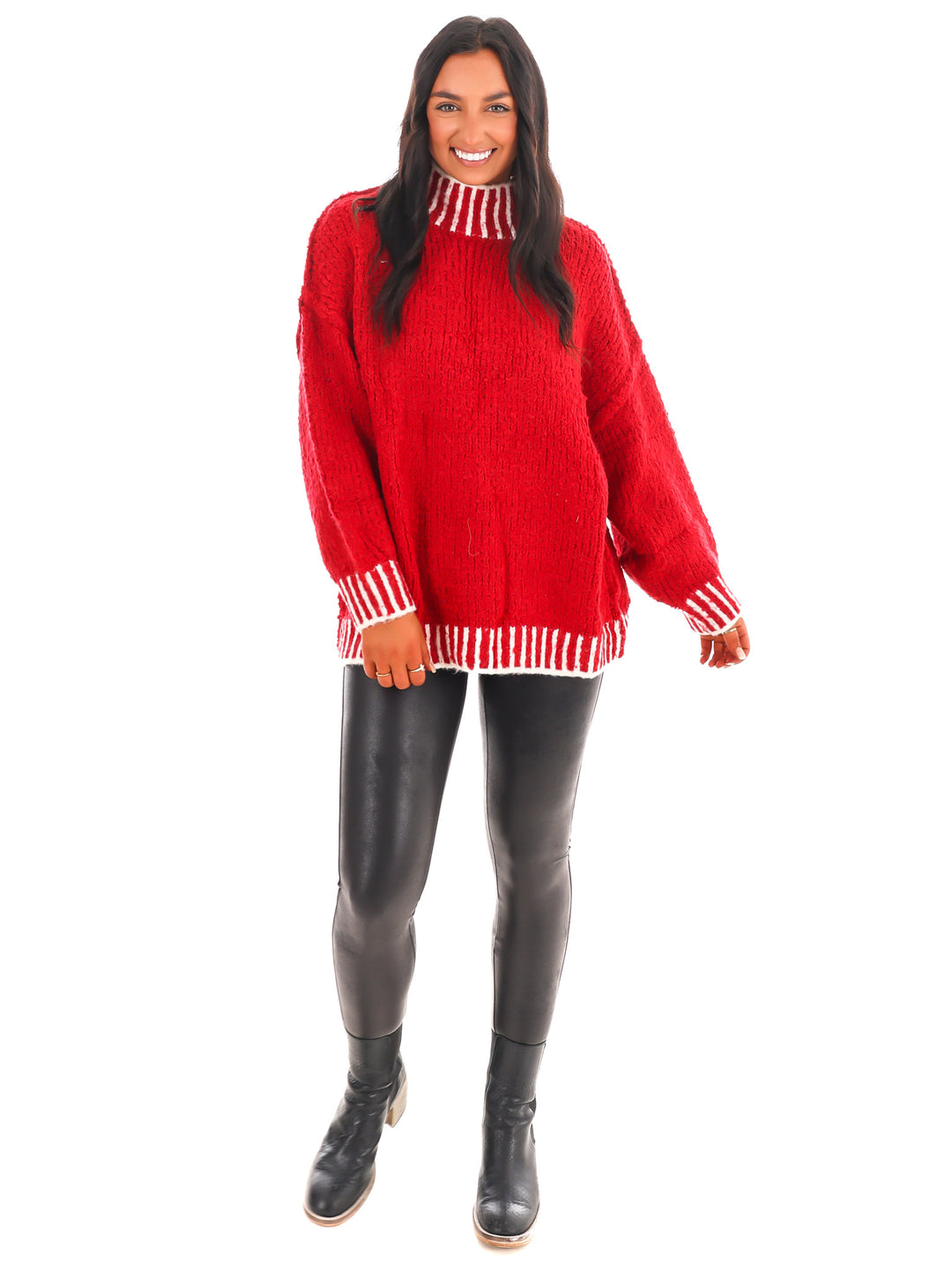 Endless Journey Contrast Sweater Top