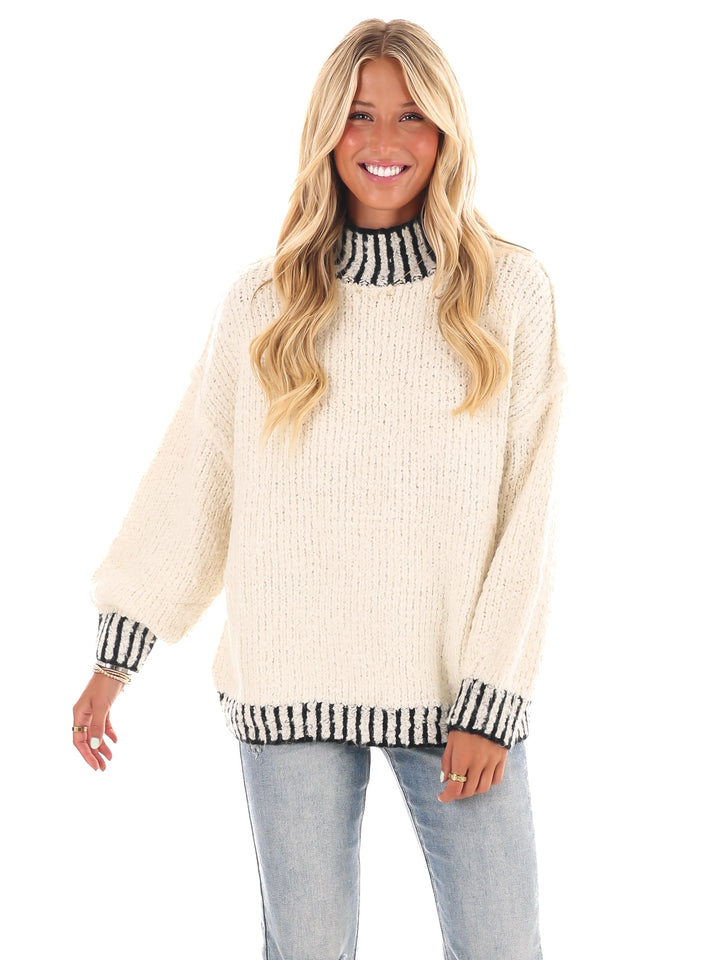 Endless Journey Contrast Sweater Top