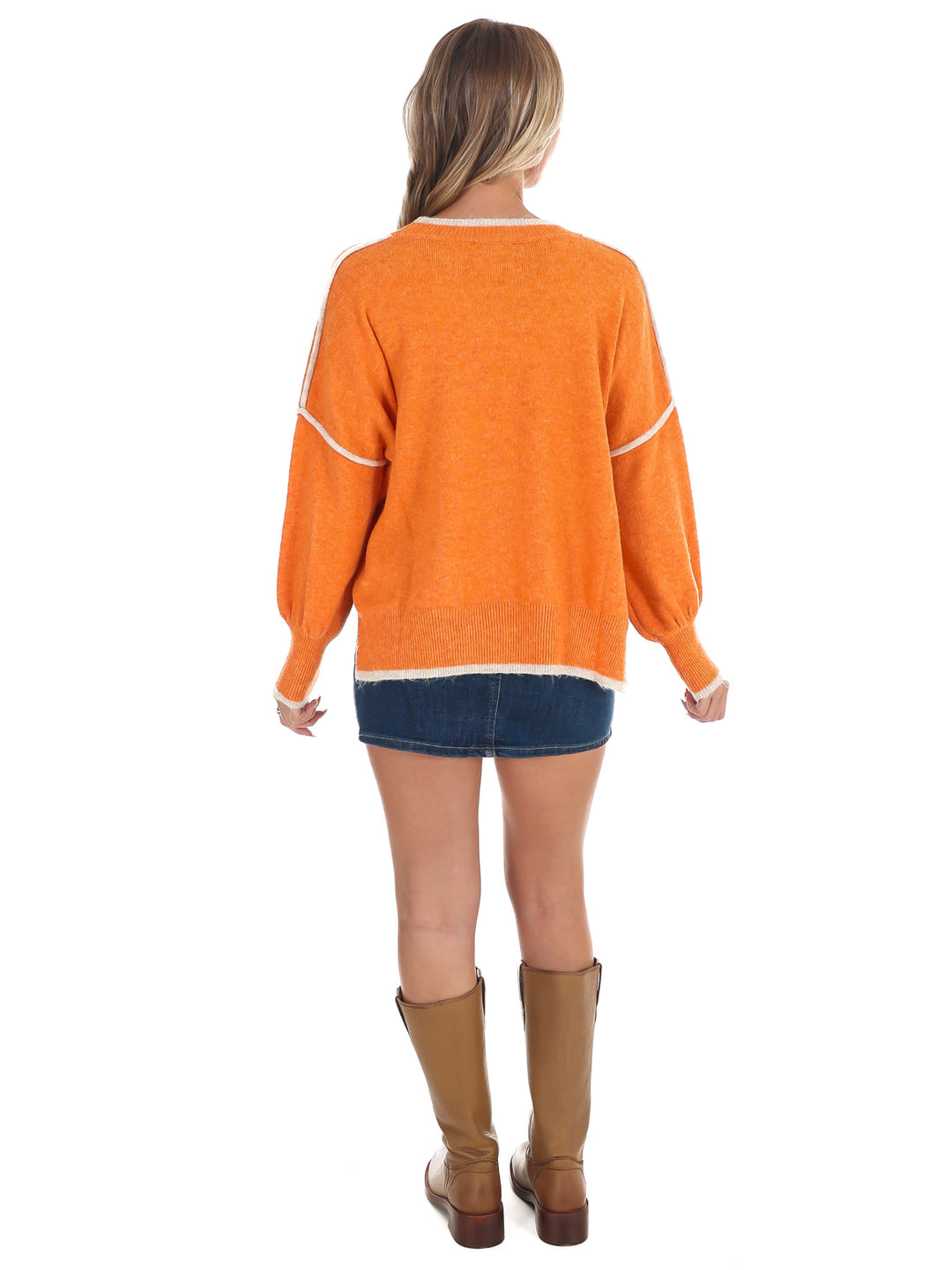 Warm Hug Contrast Sweater