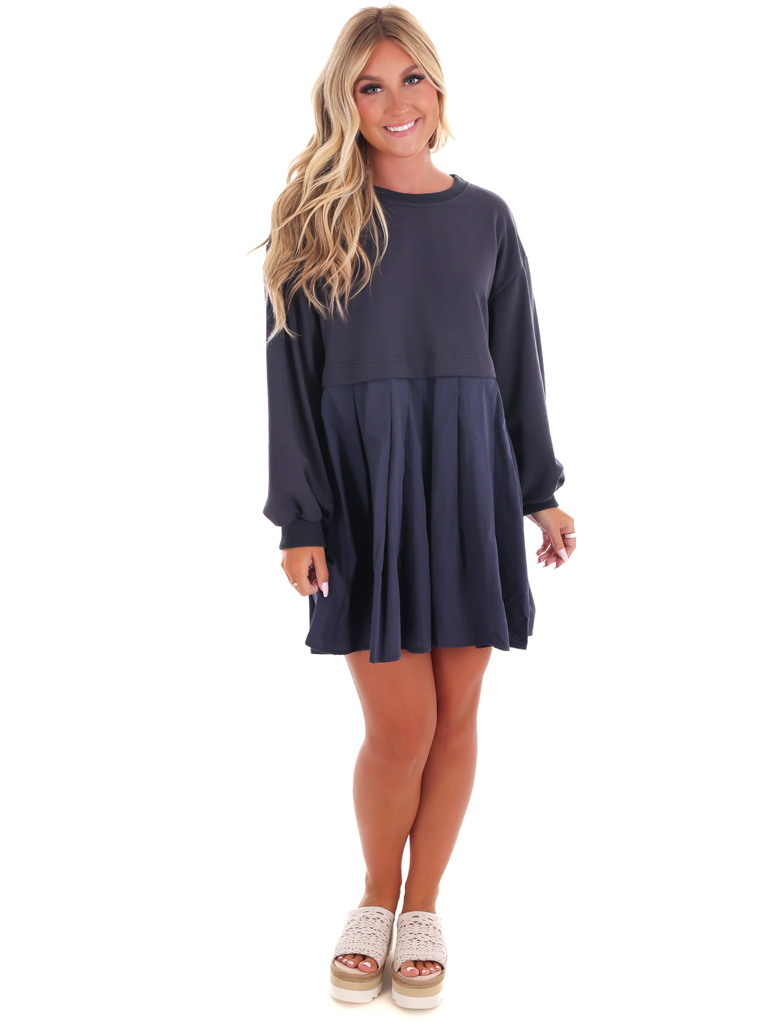 Breezy Delight Contrast Dress