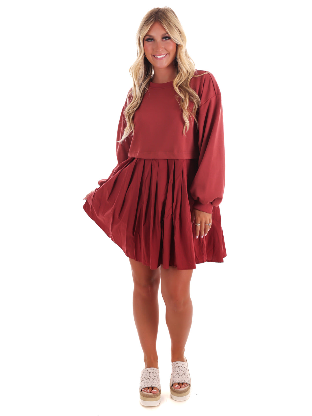 Breezy Delight Contrast Dress