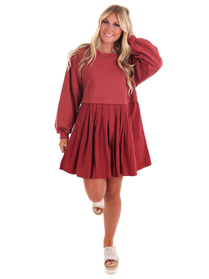 Breezy Delight Contrast Dress