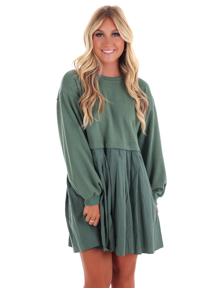 Breezy Delight Contrast Dress