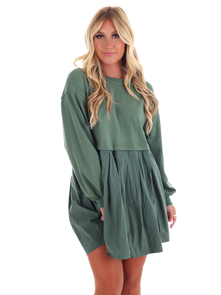 Breezy Delight Contrast Dress