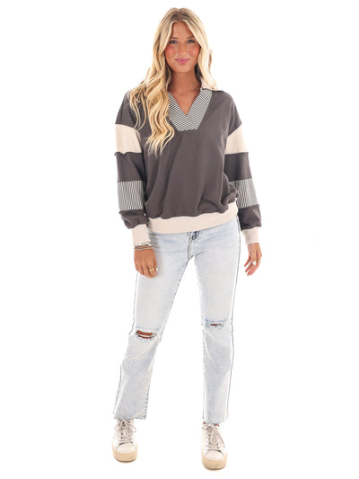 Girl on the Go Colorblock Sweatshirt