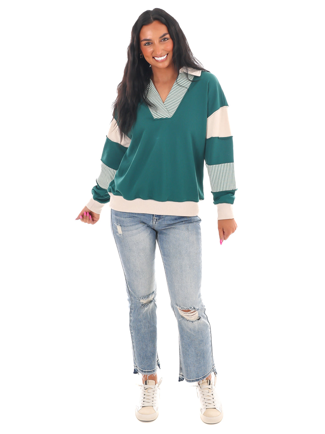 Girl on the Go Colorblock Sweatshirt