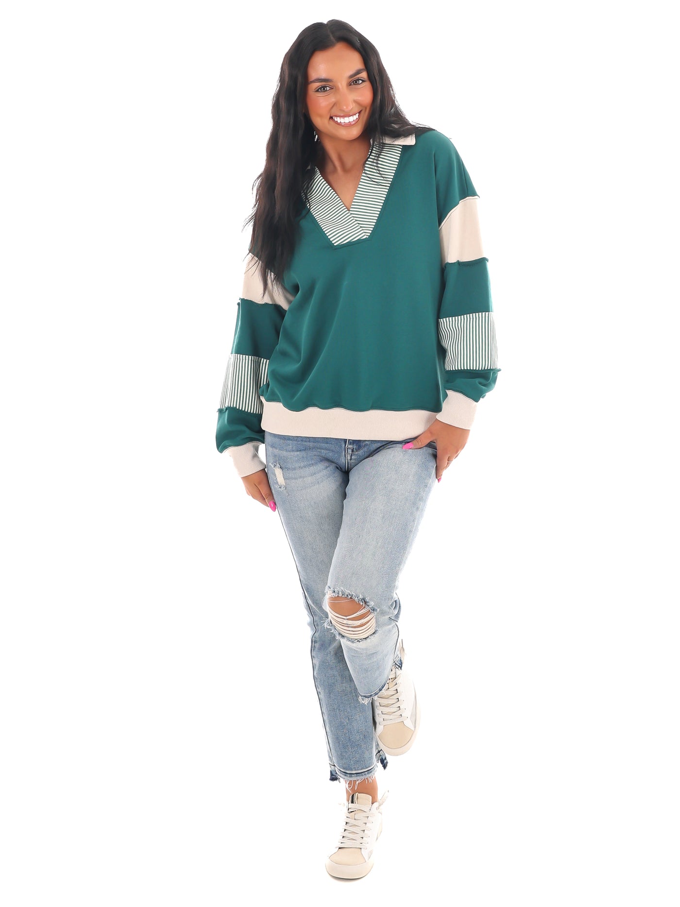 Girl on the Go Colorblock Sweatshirt