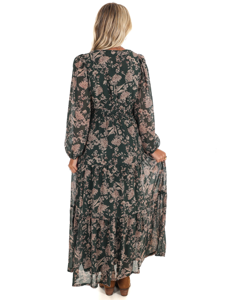 Nothing but Time Floral Maxi Dress