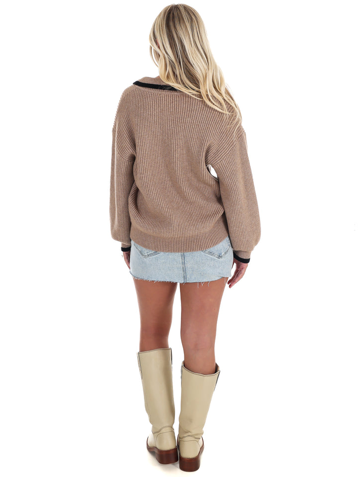 City Stroll V-Neck Sweater