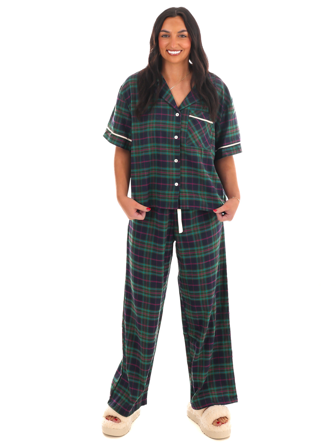 North Pole Nights Plaid Christmas Pajamas