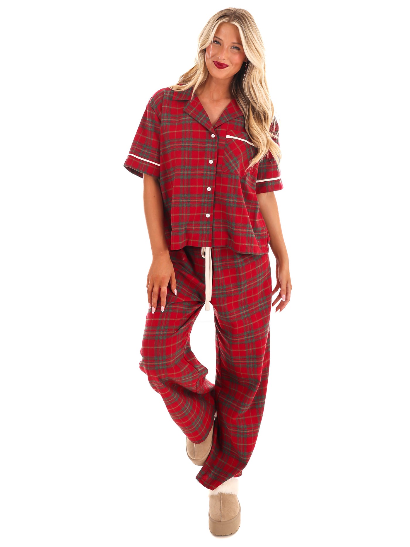 North Pole Nights Plaid Christmas Pajamas