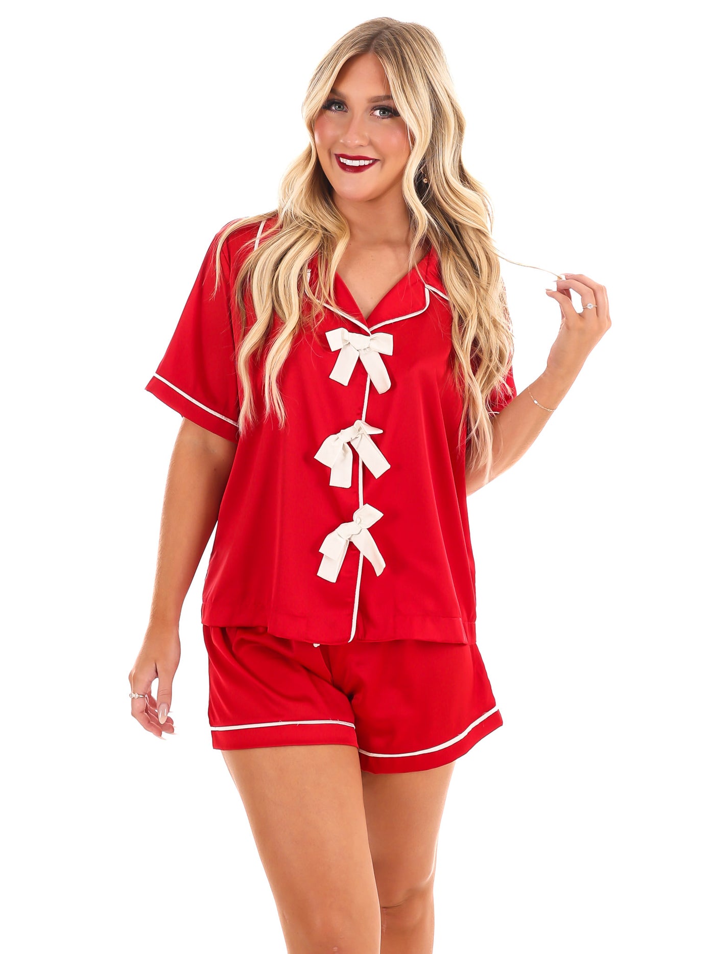 Sugarplum Satin Pajama Set