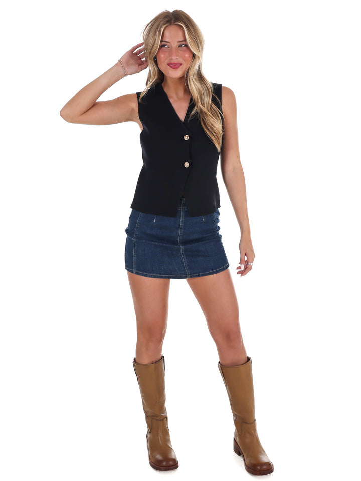 Make the Call Knit Sweater Vest