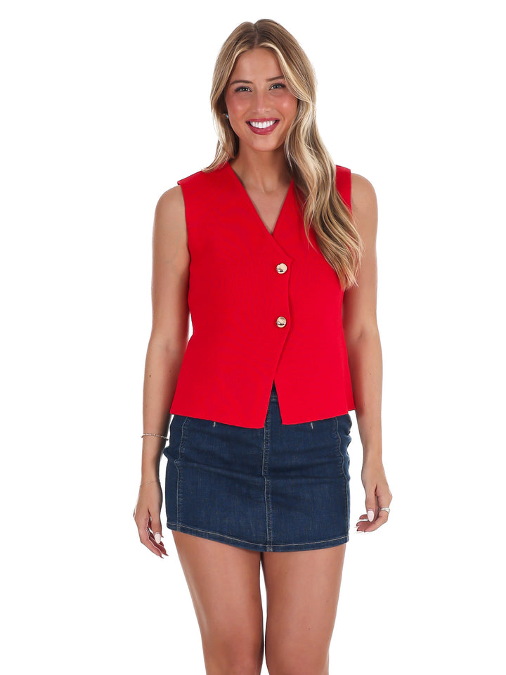 Make the Call Knit Sweater Vest