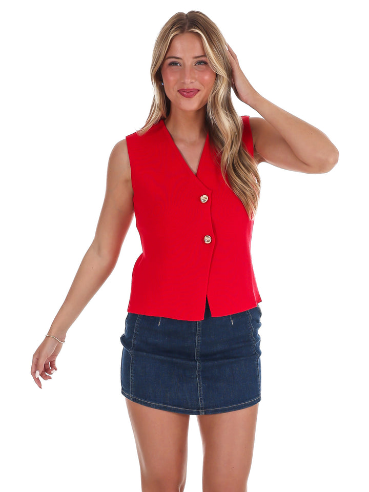 Make the Call Knit Sweater Vest