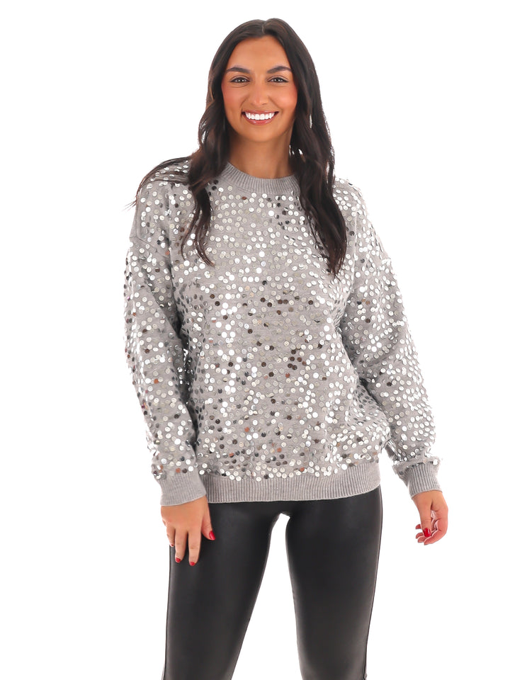 Shimmer Season Sequin Sweater