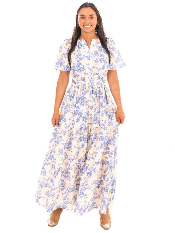 Heart on the Line Floral Maxi Dress