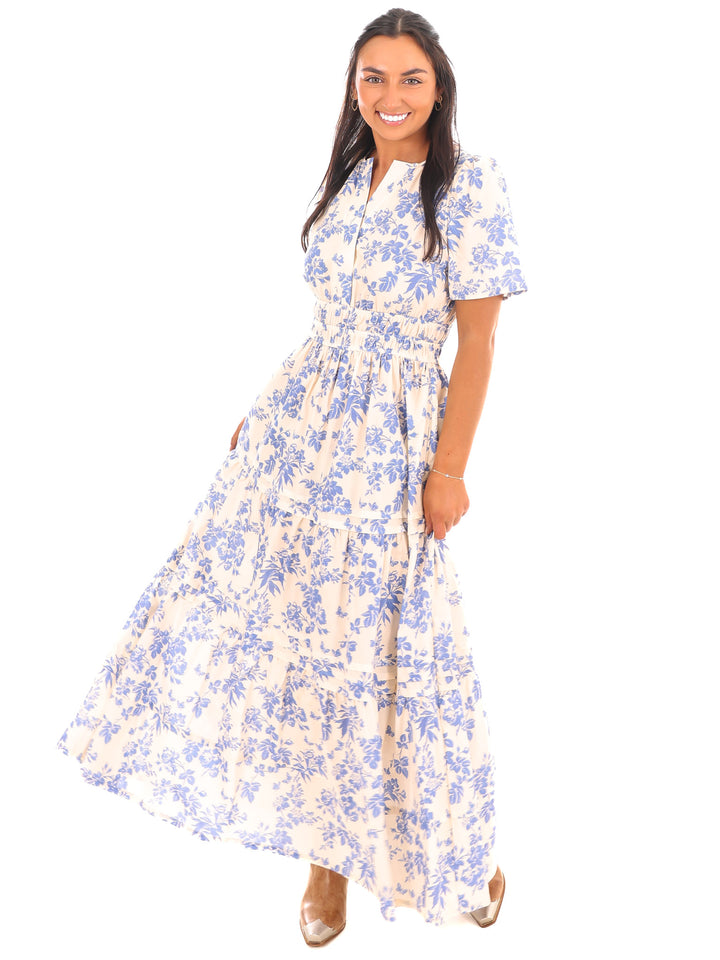 Heart on the Line Floral Maxi Dress