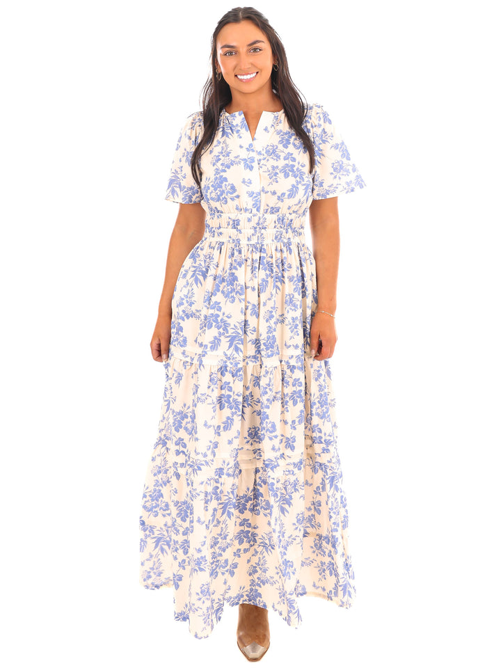 Heart on the Line Floral Maxi Dress