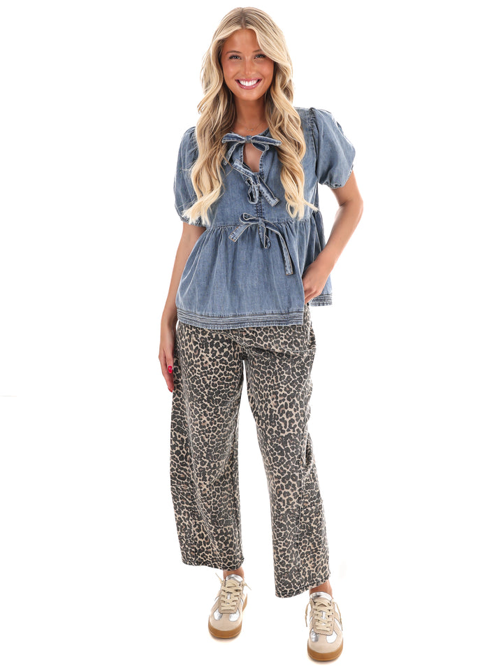 Bow & Indigo Denim Top