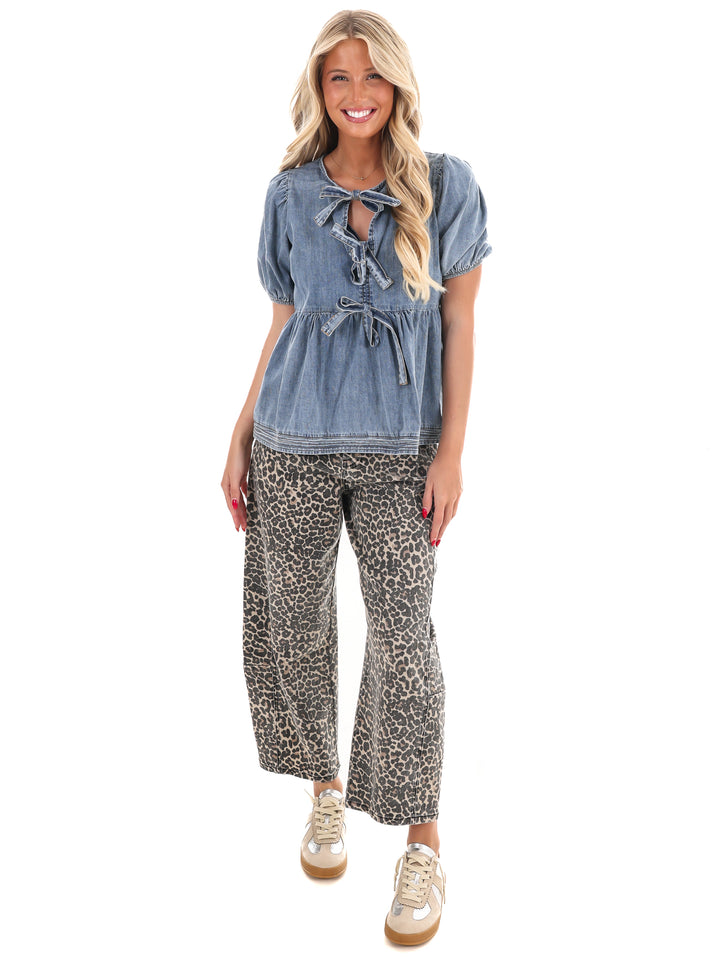 Bow & Indigo Denim Top