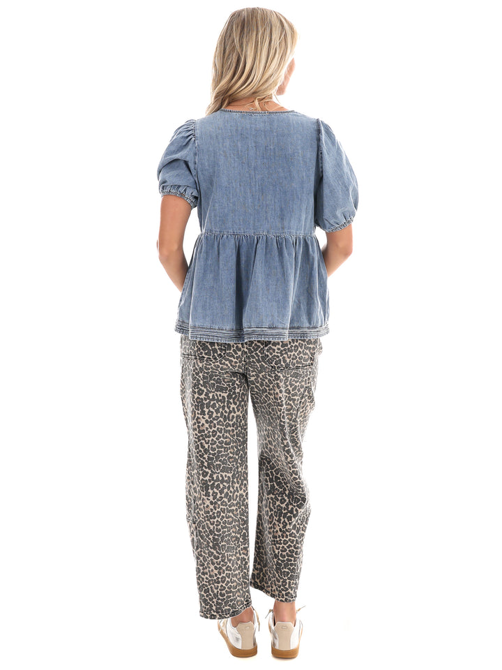 Bow & Indigo Denim Top