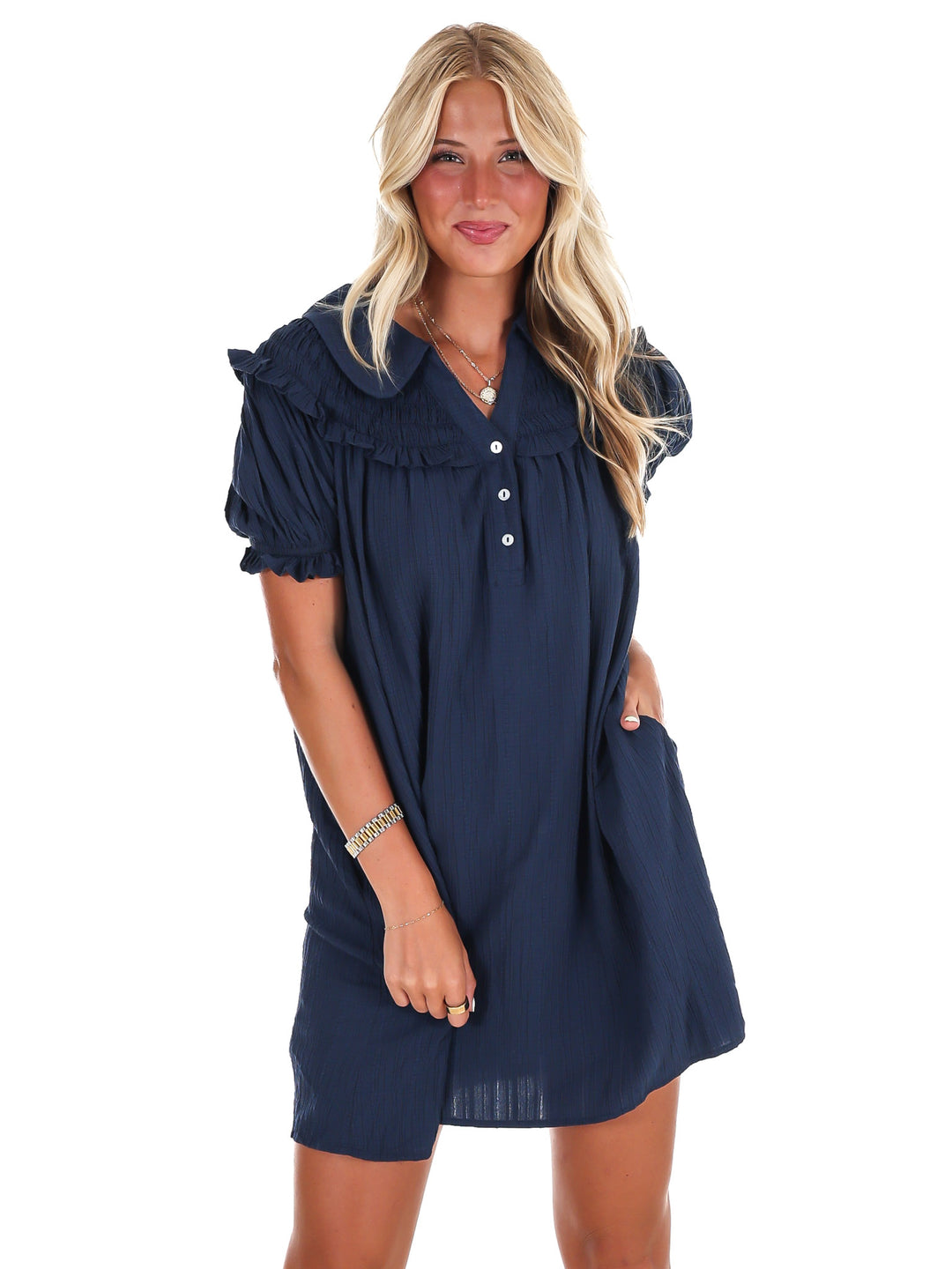All I Want Ruffle Mini Dress