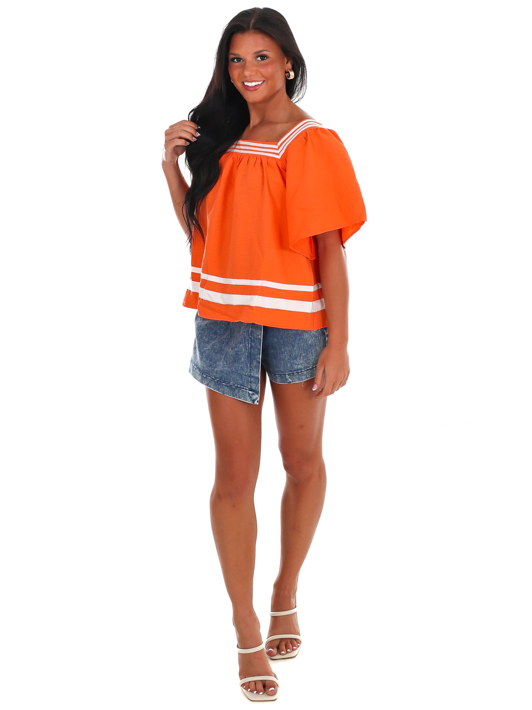 Call the Play Square Neck Top