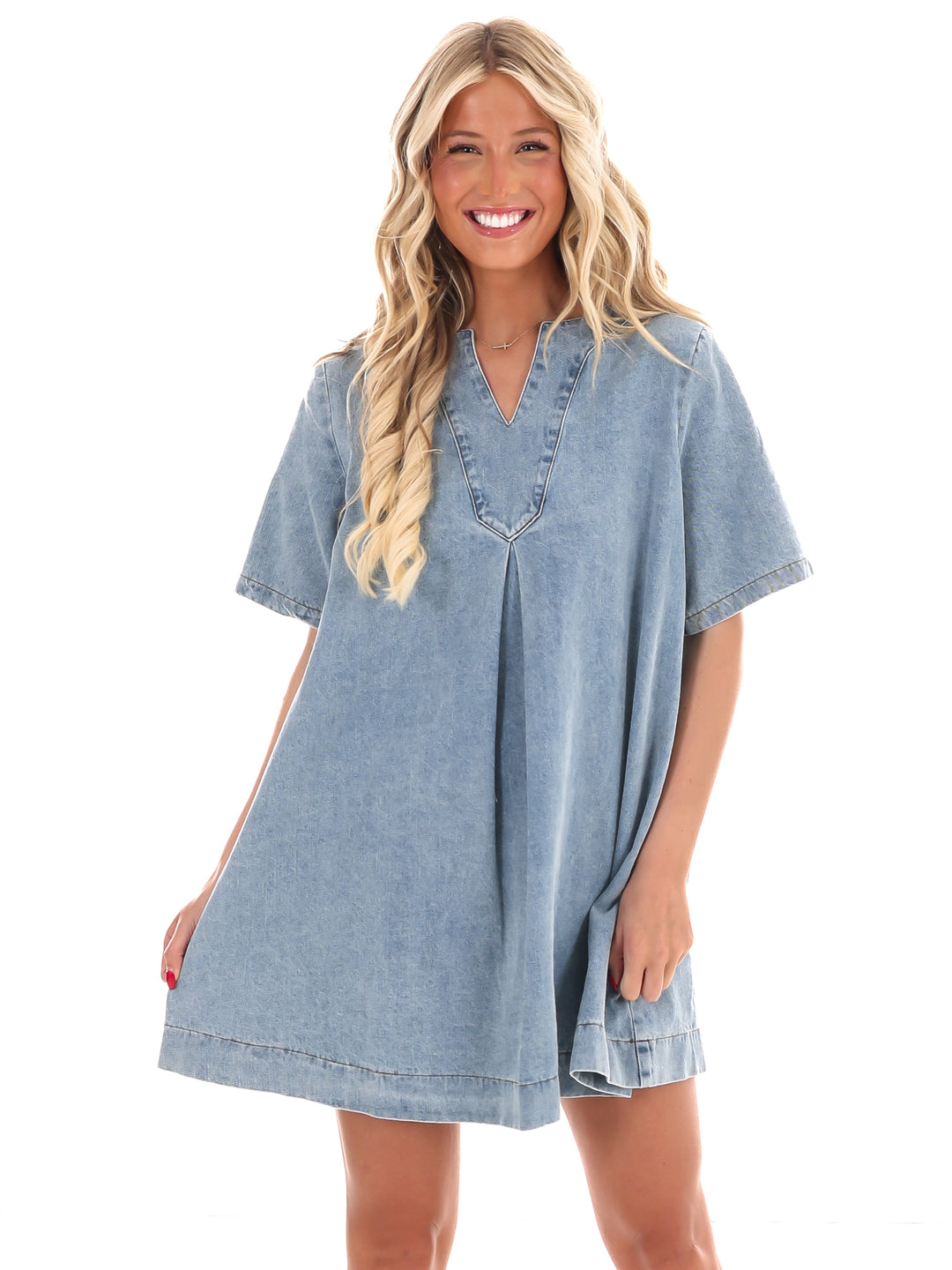 Do You Ever Denim Dress  Josie's Boutique