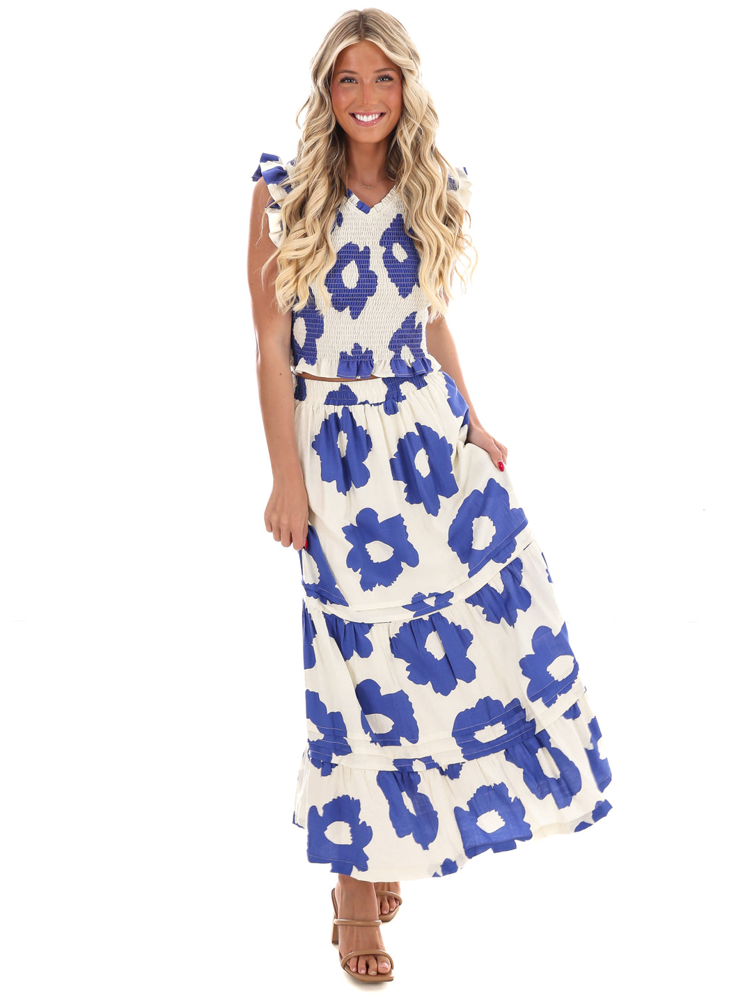 Springtime Beauty Two Piece Skirt Set