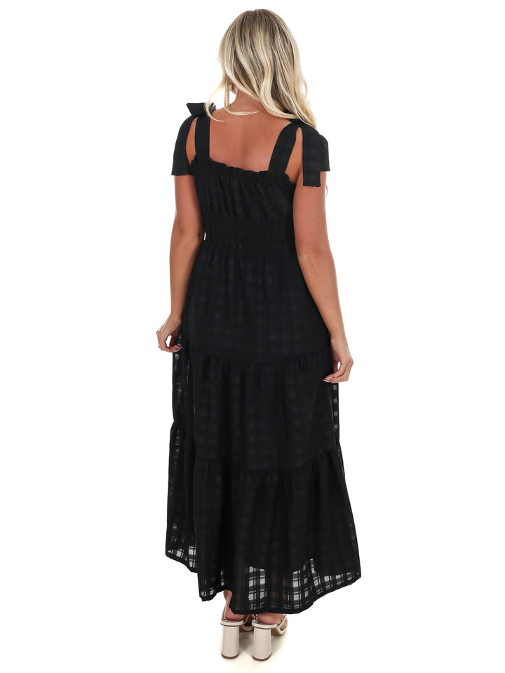 Tied & Tiered Midi Dress